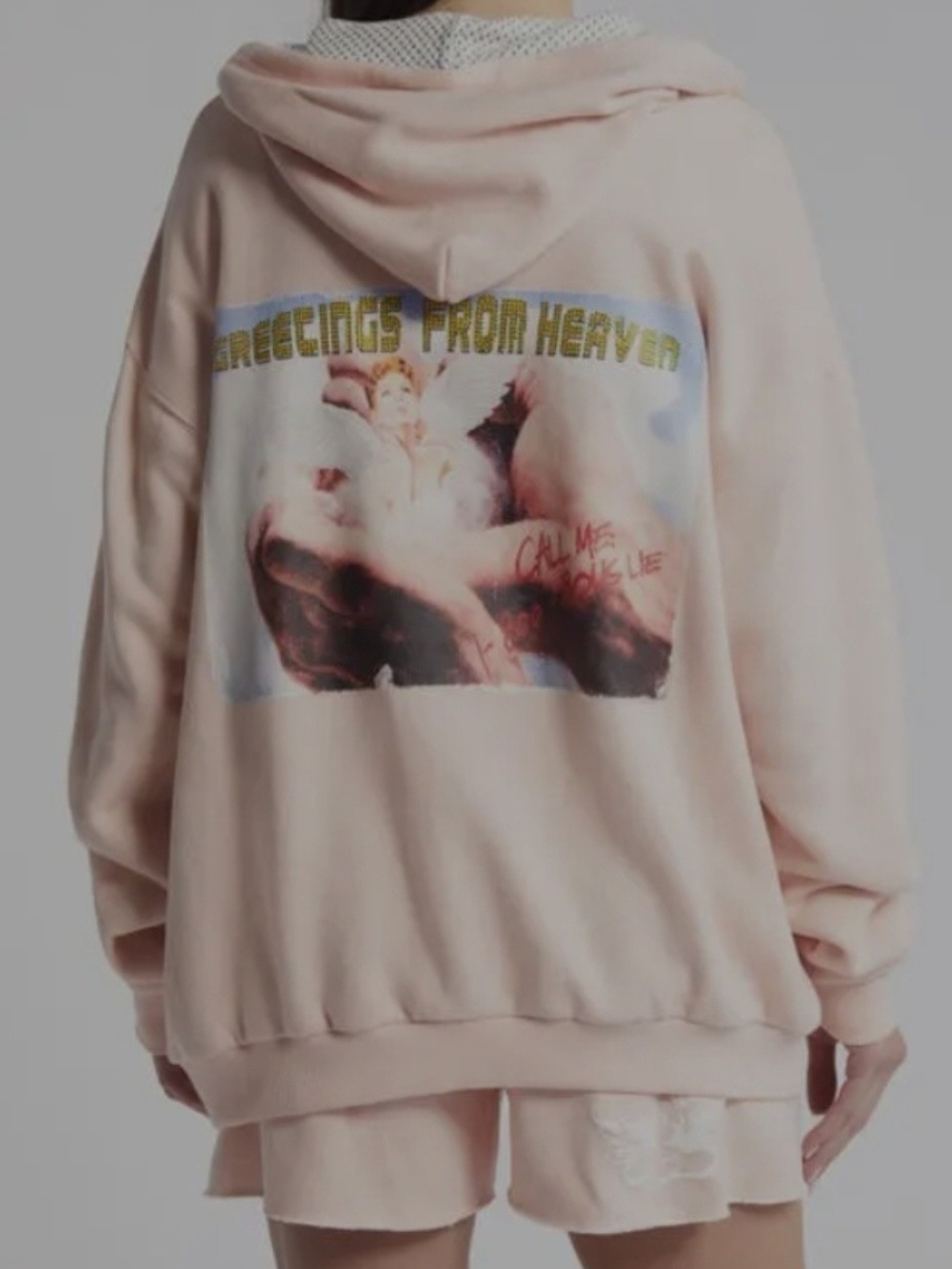 Boys Lie - Pastel Pink Greetings Harley Hoodie Oversized Fit - XS/S